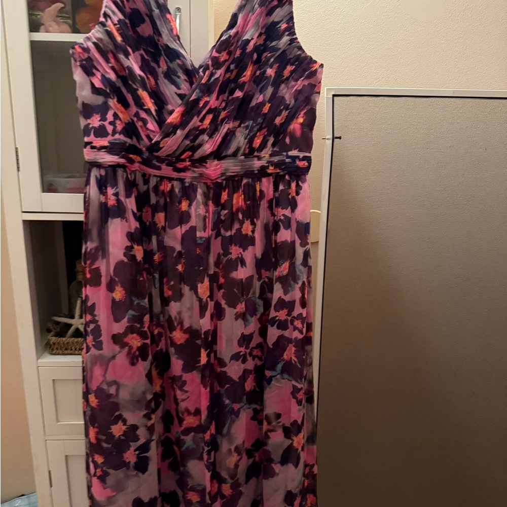 Floral Sleeveless j crew dress size 16